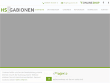 Tablet Screenshot of hs-gabionen.de